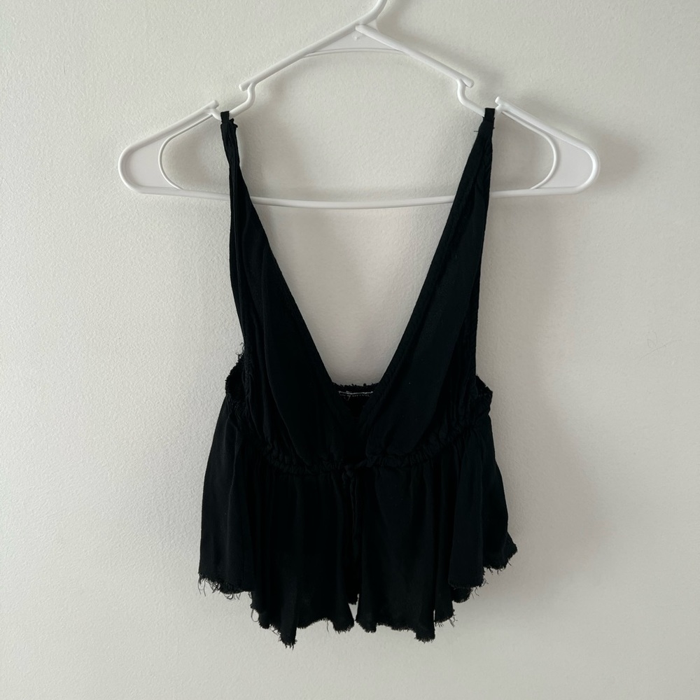 Brandy Triangle tie front top